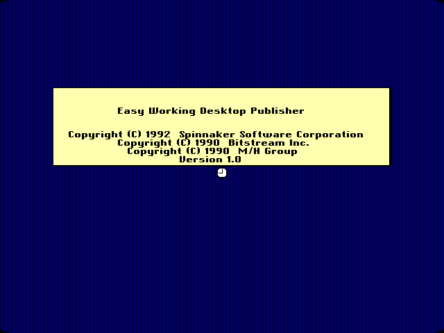 Easy Working Desktop Publisher 1.0 - Splash